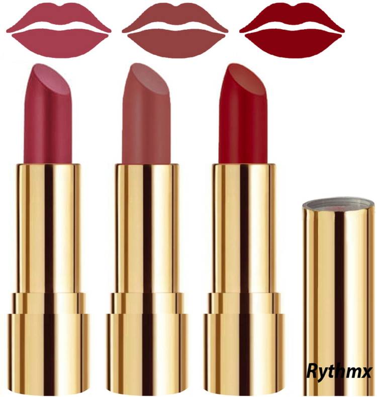 RYTHMX Smooth Creme Matte Lipstick for Girls Bold Colors in Just One Swipe Code no-721 Price in India