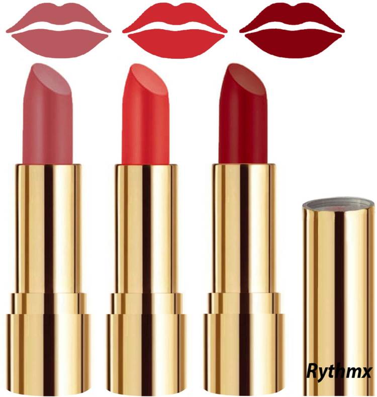 RYTHMX Smooth Creme Matte Lipstick for Girls Bold Colors in Just One Swipe Code no-692 Price in India