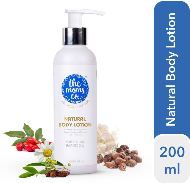 The Moms Co. Natural Body Lotion with Shea Butter, Rose Hip, Organic Jojoba, Chamomile Oil Price in India
