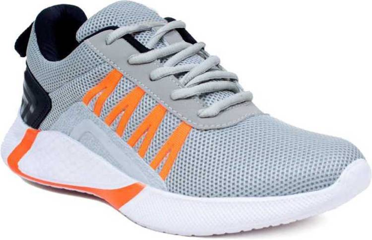 sports shoe 516 Grey Orange Running Shoes For Men