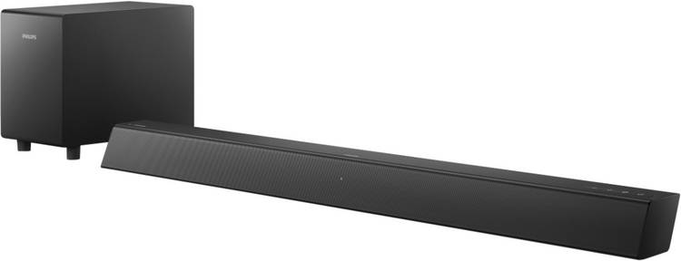 PHILIPS TAB5305 140W Powerful Bass,Wireless Subwoofer,HDMI,Optical In 140 W Bluetooth Soundbar