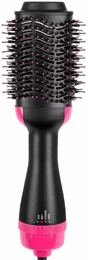 TOPHAVEN Women's One Step Portable Salon Electric 3 in 1 Blow Hair Curler Dryer and Styler Comb Oval Hot Air Brush Straightener Volumizer with Ionic Ceramic Electric Blow Dryer Rotating Straightener Hair Straightener Price in India