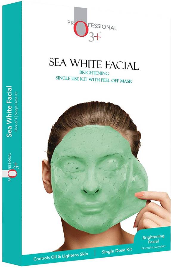 O3+ Sea White Brightening Facial Kit With Peel Off Mask Price in India