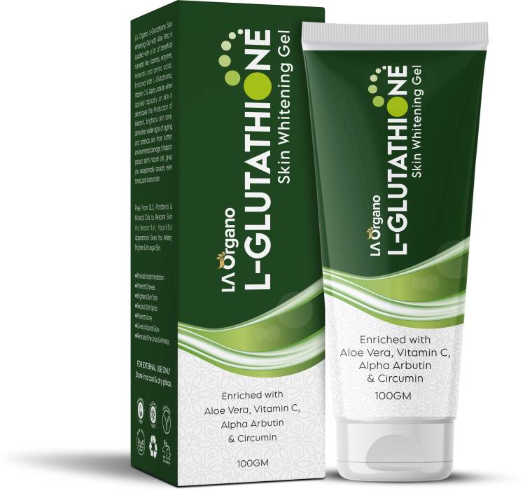 LA Organo L- Glutathione Gel for Skin Whitening, Brightening & Anti Ageing, Enrich with Vitamin C Price in India