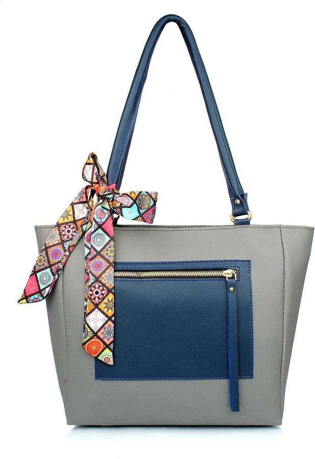 Grey, Blue Women Sling Bag