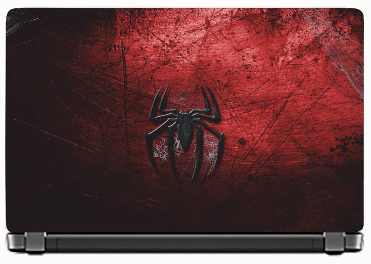 KALARKARI Laptop Skin Red Spider Premium Matte vinyl HD printed Easy to Install Laptop Skin/Sticker/Decal/Vinyl/Cover for all size laptops upto 15.6 vinyl Laptop Decal 15.6 vinyl Laptop Decal 15.6