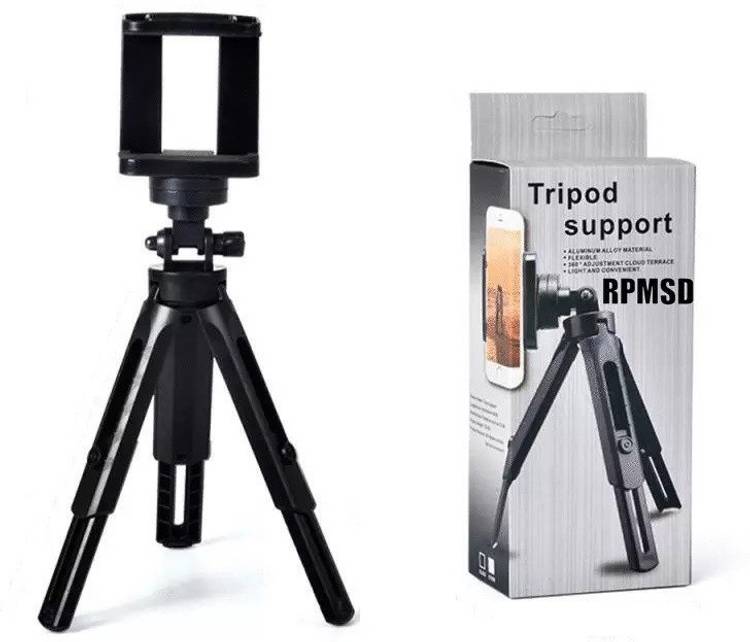 RPMSD Mini Desktop Tripod 360 Degree Rotation Foldable Shockproof Lightweight Bracket Tripod