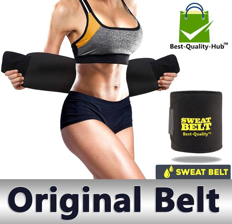 Hot Shaper Sweat Slim Belt Free Size for Man and Women Fat Burning belt Men's and Women's Waist Slimming Neoprene Ab Belt Trainer for Faster Weight Loss Fat Burner Wrap Tummy Control/Belly Tummy Yoga Wrap Exercise Body Slim Look Belt Women, Men Shapewear