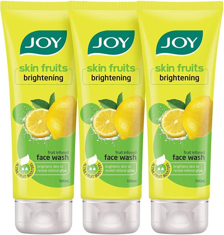 Joy Skin Fruits Brightening Lemon ( Pack of 3 x100ml) Face Wash Price in India