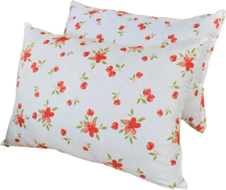 Changers Polyester Fibre Floral Sleeping Pillow Pack of 2