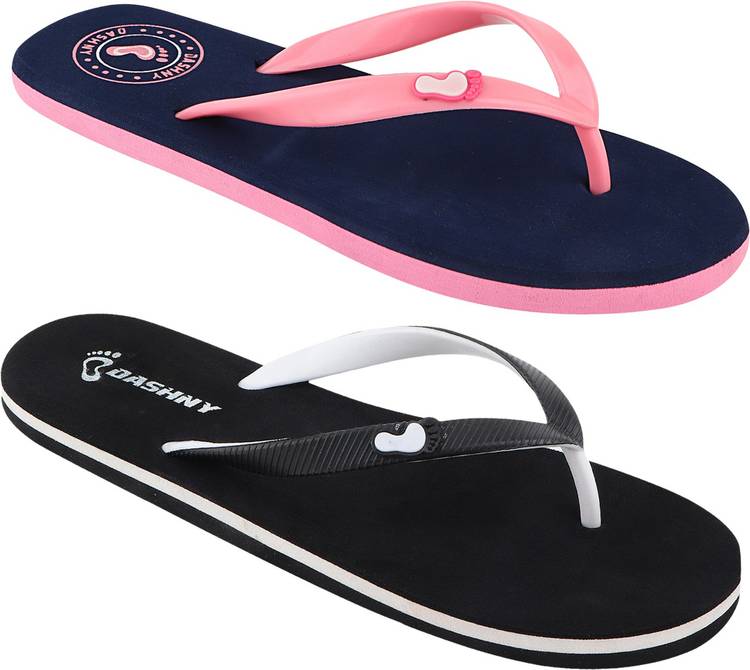 Comfortable pack Of 2 Slippers & Flip Flops For Women (Multicolor) Slippers