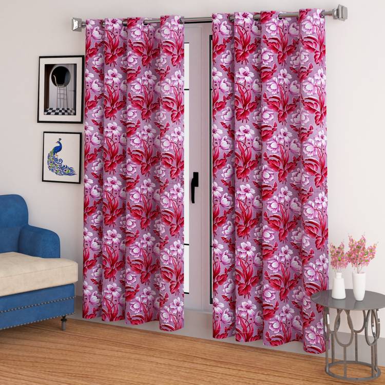 CHHAVI INDIA 213 cm (7 ft) Polyester Door Curtain (Pack Of 2)