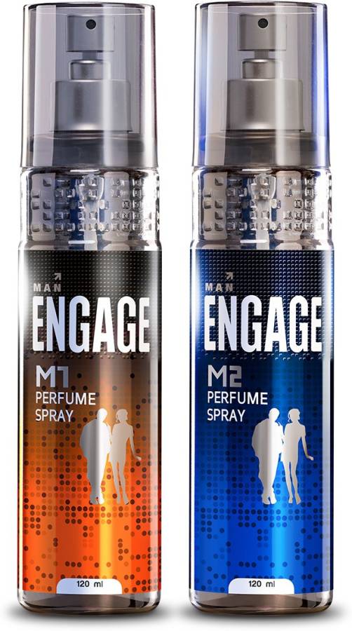 ENgAgE M1 and M2 Perfume Body Spray - For Men, Pack of 2 Perfume Body Spray  -  For Men