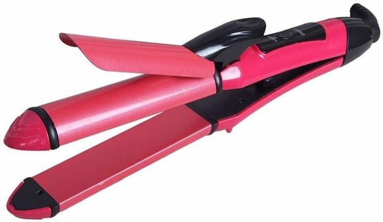 E-DUNIA 2 in 1 Hair Straightener Curling Iron Multifunctional Hair Curler Ceramic Straight and Curl Hair Care Styling Tools Hair Straightener Price in India