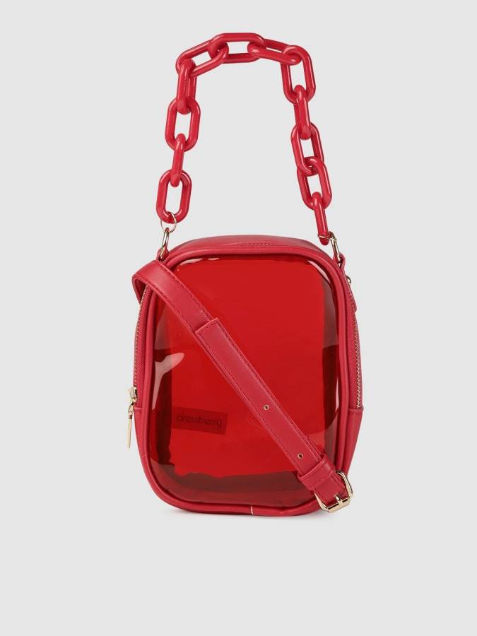 Women Red Sling Bag - Regular Size Price in India