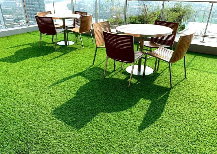 Carpet Planet Artificial Grass - High Density Grass - Use As Balcony Garden, Carpet, Door Mat (35 MM, 3.3 X 12 FEET) Artificial Turf Roll
