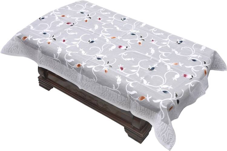 YELLOW WEAVES Floral 4 Seater Table Cover