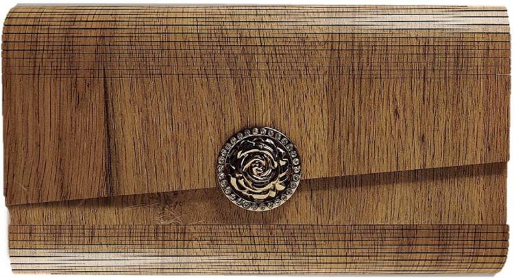 Casual Brown  Clutch Price in India