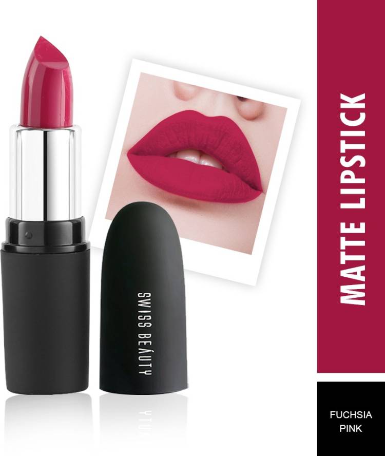 SWISS BEAUTY Lipstic S6-204 Fuchsia Pink Price in India