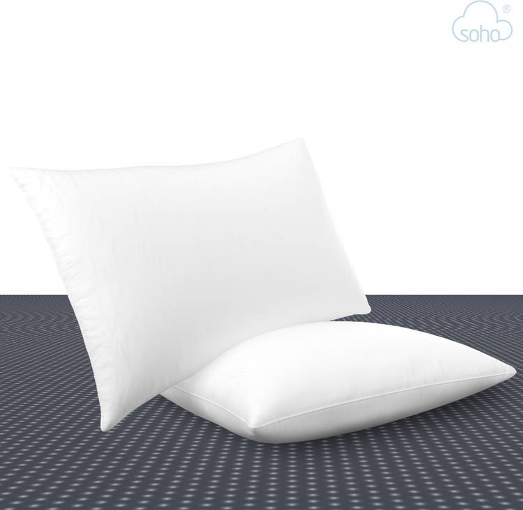 Soho Comfort Microfibre Solid Sleeping Pillow Pack of 2
