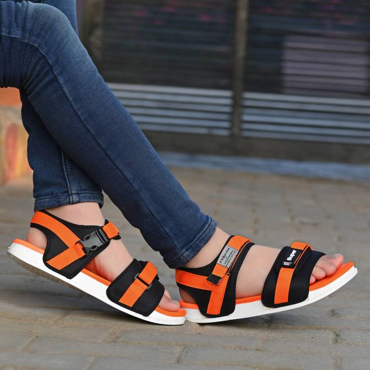 Men Orange Sandal