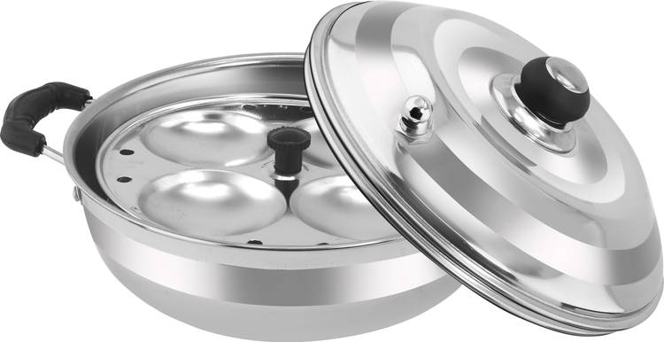 DEZEEN STAINLESS STEEL MINI MULTI KADHAI WITH 2 IDLI PLATE Standard Idli Maker