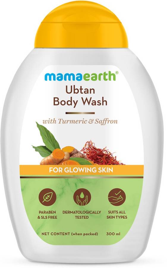 Mamaearth Ubtan Body Wash With Turmeric & Saffron for Glowing Skin - 300ml