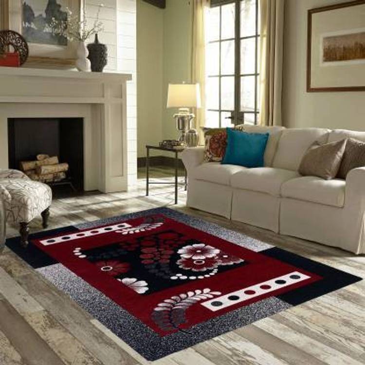 Dushanj Furnishings Red Chenille Carpet