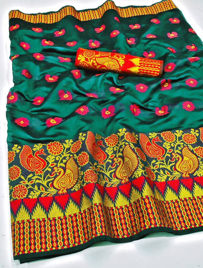 Cotton Silk Blend Woven, Animal Print Kurta & Churidar Material Price in India