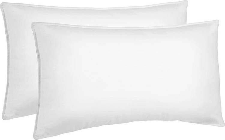 ComfoBuddy Luxury white soft pillow Microfibre Solid Sleeping Pillow Pack of 2