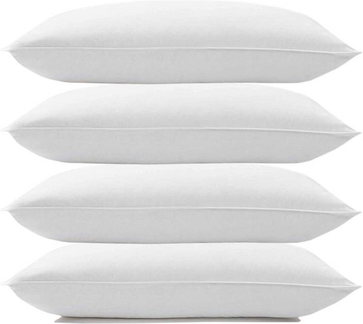 KALPANA INDUSTRIES Luxury white soft pillow Microfibre Solid Sleeping Pillow Pack of 4