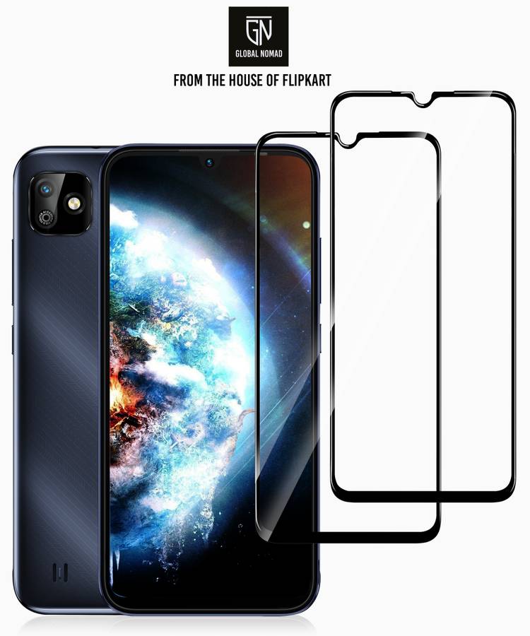 GLOBAL NOMAD Edge To Edge Tempered Glass for Gionee Max, Realme C2, OPPO A1K, Infinix Smart HD 2021