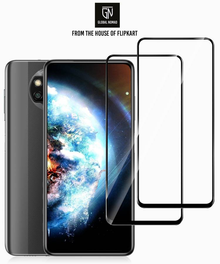 GLOBAL NOMAD Edge To Edge Tempered Glass for Infinix Hot 9, Infinix Hot 9 Pro, Poco X3, Motorola Moto G 5G, Mi 10T