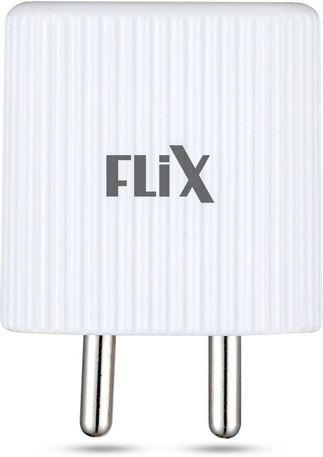 flix XWC-62D WHT 2.1 A Multiport Mobile Charger with Detachable Cable