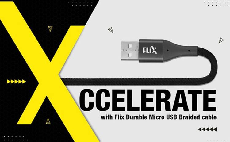 flix XCD-M103 BLK 1 m Micro USB Cable