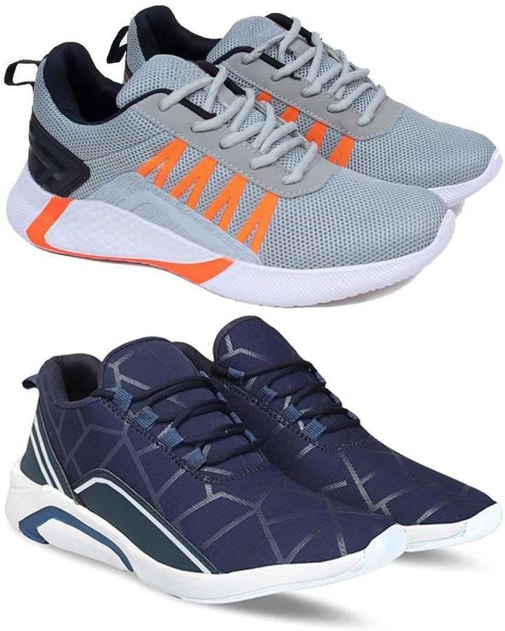 Casual sneakers and loafers shoes Combo(MR)-1720-1244 (Pack of 2) Running Shoes For Men