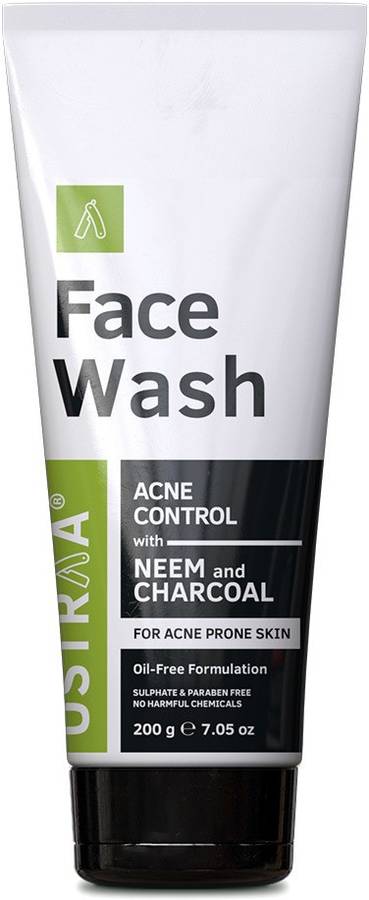 USTRAA  Acne Control - With Neem & Charcoal - 200g Face Wash