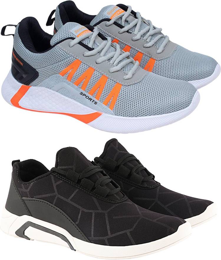 Combo Pack of 2 Sports Running Shoes For Men