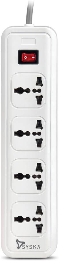 Syska QuadraPro- 4 Way Power Strip 4 Socket Extension Boards