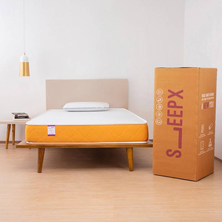 SleepX Dual Medium Soft & Hard 6 inch King High Density (HD) Foam Mattress