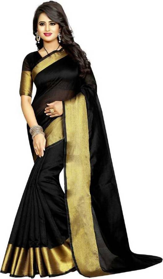 Striped Lugade Tussar Silk Saree