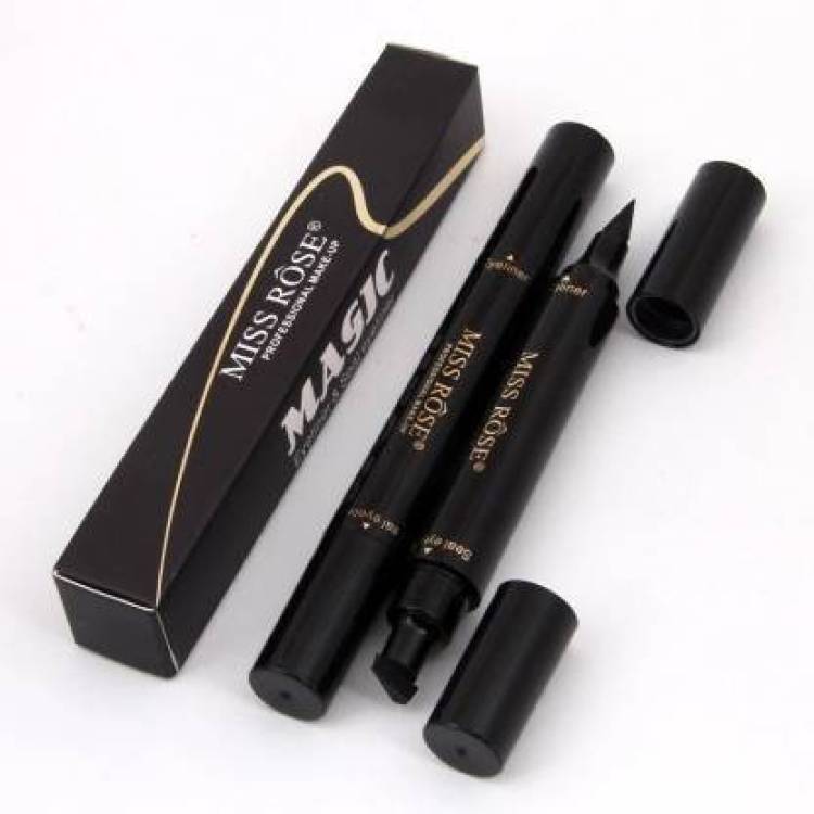 MISS ROSE Dual Eyeliner Pen And Winged Stamp 3.5 ml Price in India