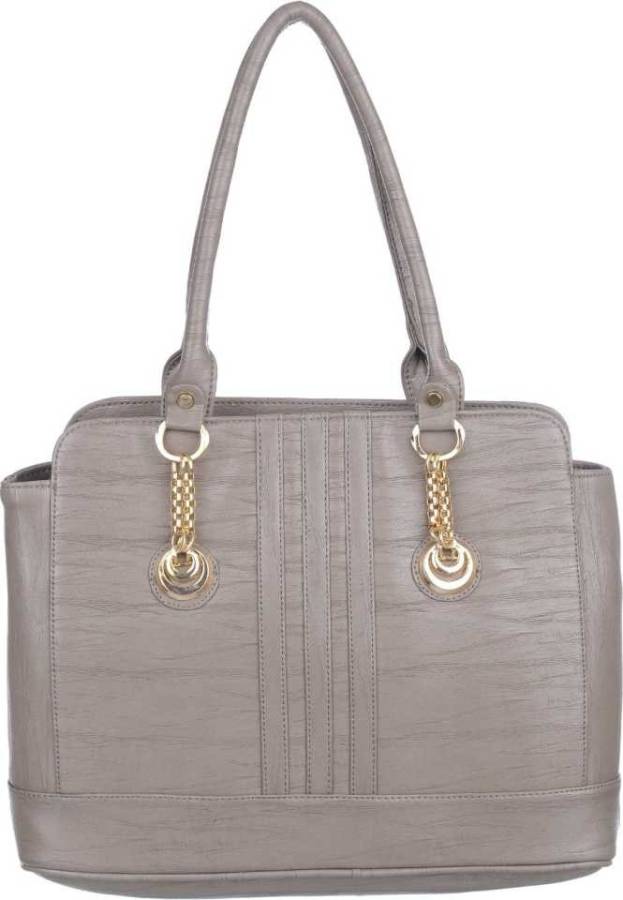 Women Grey Shoulder Bag - Extra Spacious Price in India