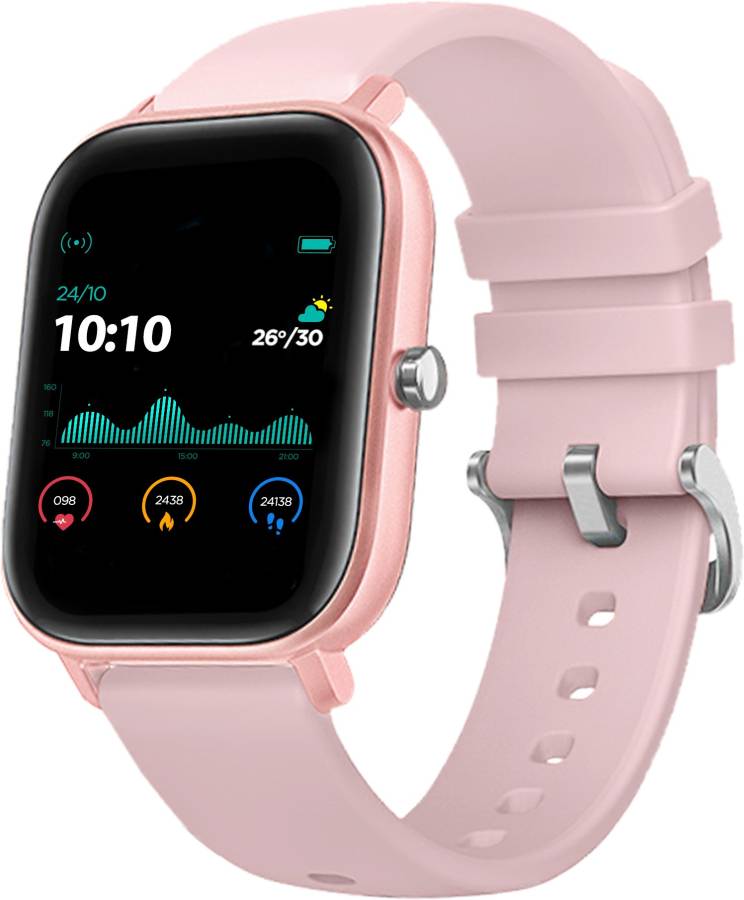 Pebble Pace Unisex Smart Watch with Full Touch Dynamic Colour Display (Rose Gold) Smartwatch Price in India