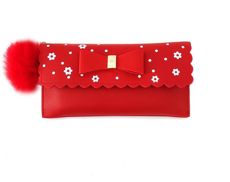 Casual, Formal, Party Red  Clutch  - Regular Size Price in India