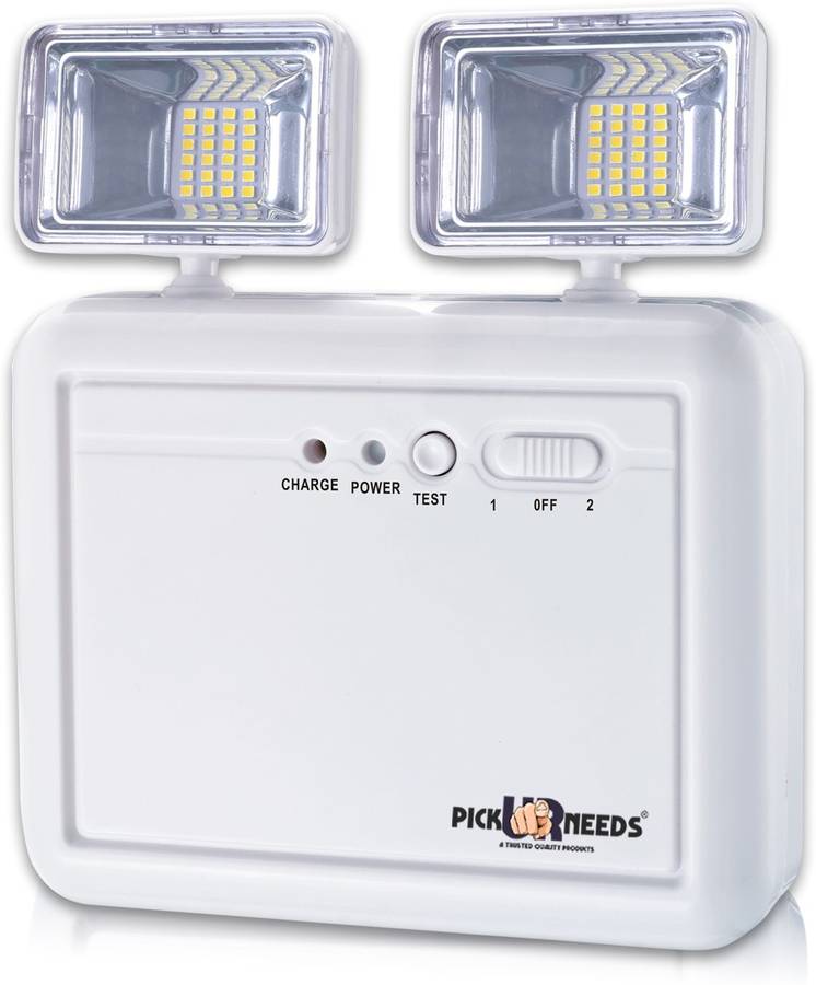 Pick Ur Needs Wall Mounted with Portable Emergency Light with Twin Spot Light Lantern Emergency Light