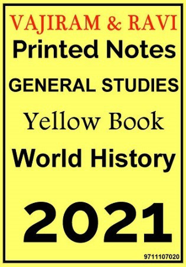 Vajiram And Ravi - Printed Notes - Yellow Book - World History ...