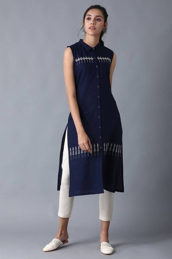 Women Printed, Solid, Chikan Embroidery, Block Print, Polka Print Rayon Straight Kurta Price in India