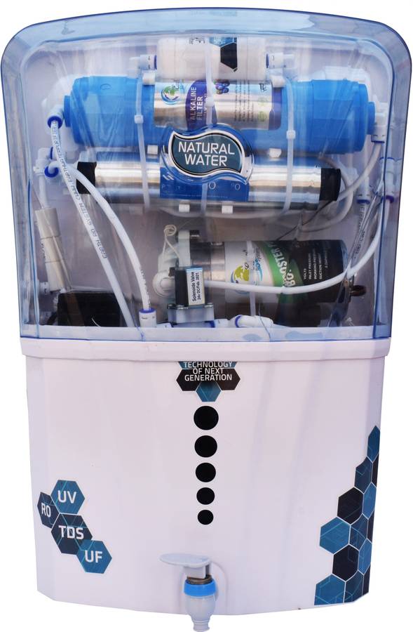 Aqua NATURAL WATER 12 L ALKALINE VITAMIN B12 RO_UV_UF _TDS_ALKALINE B12 12 L RO + UV + UF + TDS Water Purifier