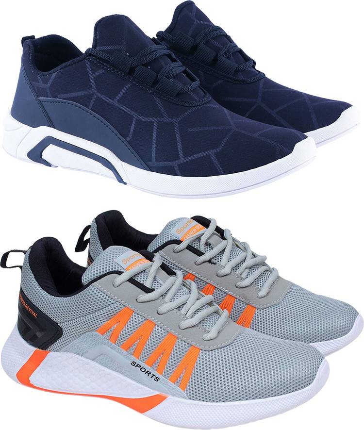 Combo Pack of 2 Sports Shoes Running Shoes For Men